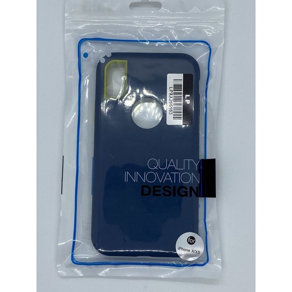 Unbranded iPhone X/XS Hard Cell Phone Case-Navy Blue - New - Picture 2 of 2